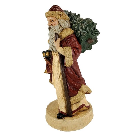 Santa Figurine Resin Old World "A Place In Time" Large Tree Toys Signed 1988 VTG - Picture 5 of 9
